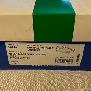 Tory Sport patent sneaker size 6 . Brand new .
